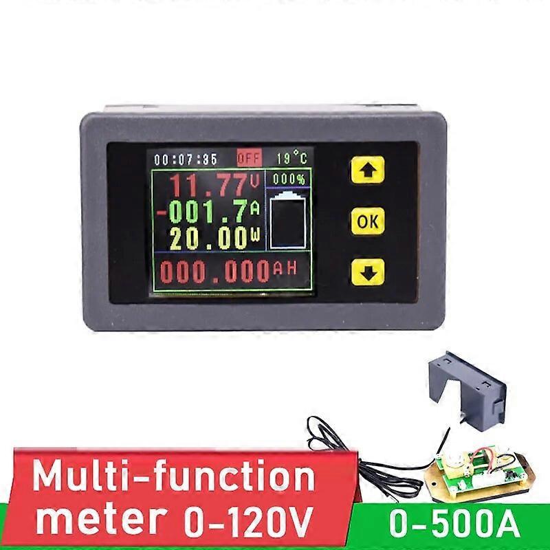 DYKB Lithium Battery Monitor DC 120V 100A 200A 500A digital Voltmeter Ammeter power capacity, Charge discharge current meter A