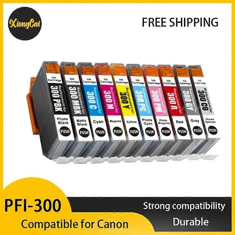 PFI 300 PFI300 PFI-300 Premium έγχρωμο συμβατό δοχείο μελάνης inkjet για εκτυπωτή Canon imagePROGRAF PRO-300