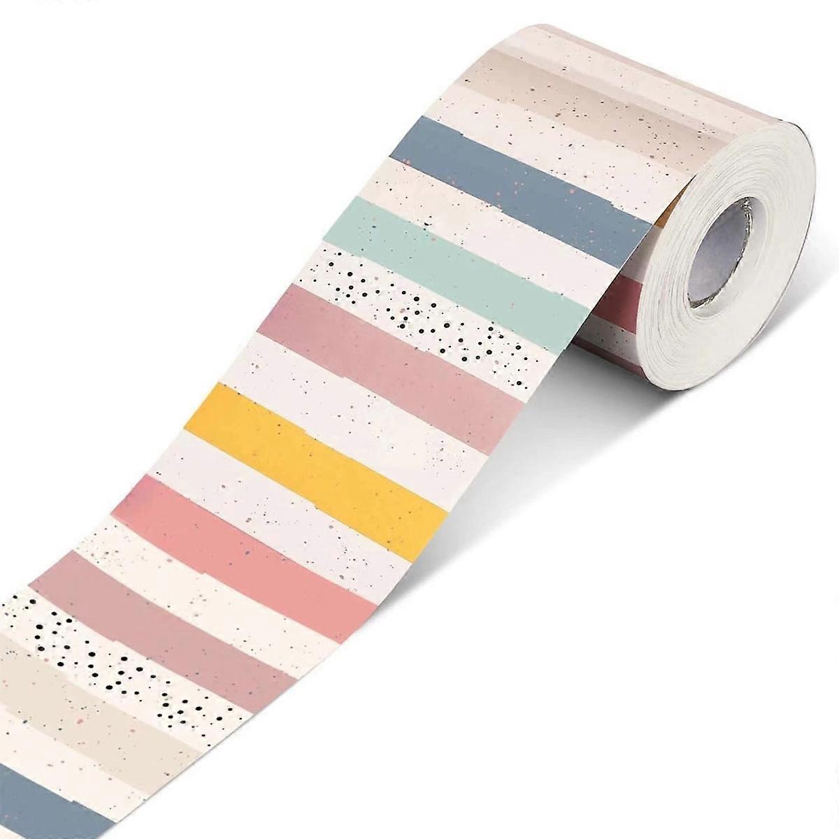 Created Resources Everyone is Welcome Stripes Straight Rolled Border Trim