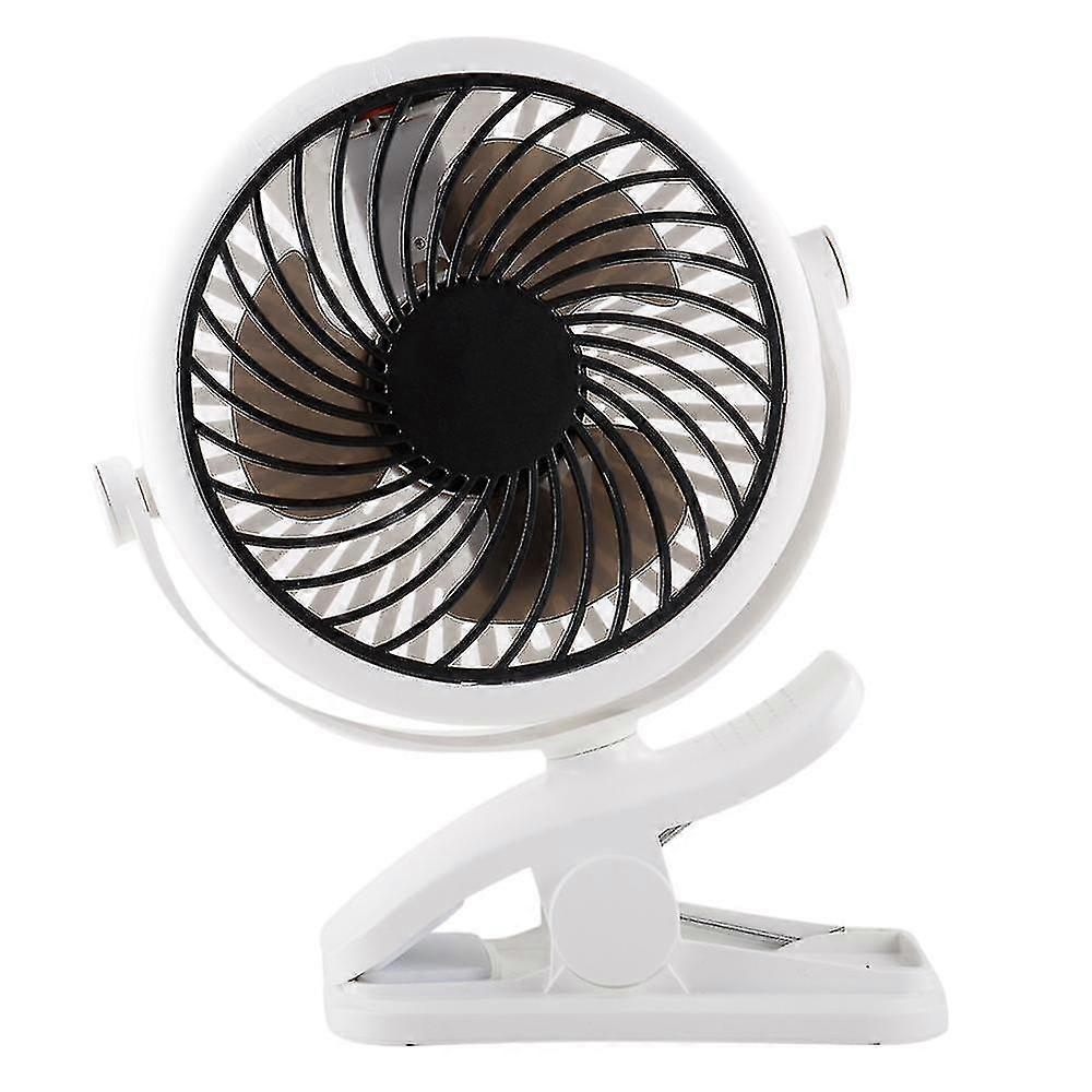 Usb Desk Fan, Table Fans, Mini Clip On Fan, Portable Cooling Fan With 3 Speed, Usb Powered Stroller Fan, Personal Quiet Electric Fan For Home Office C