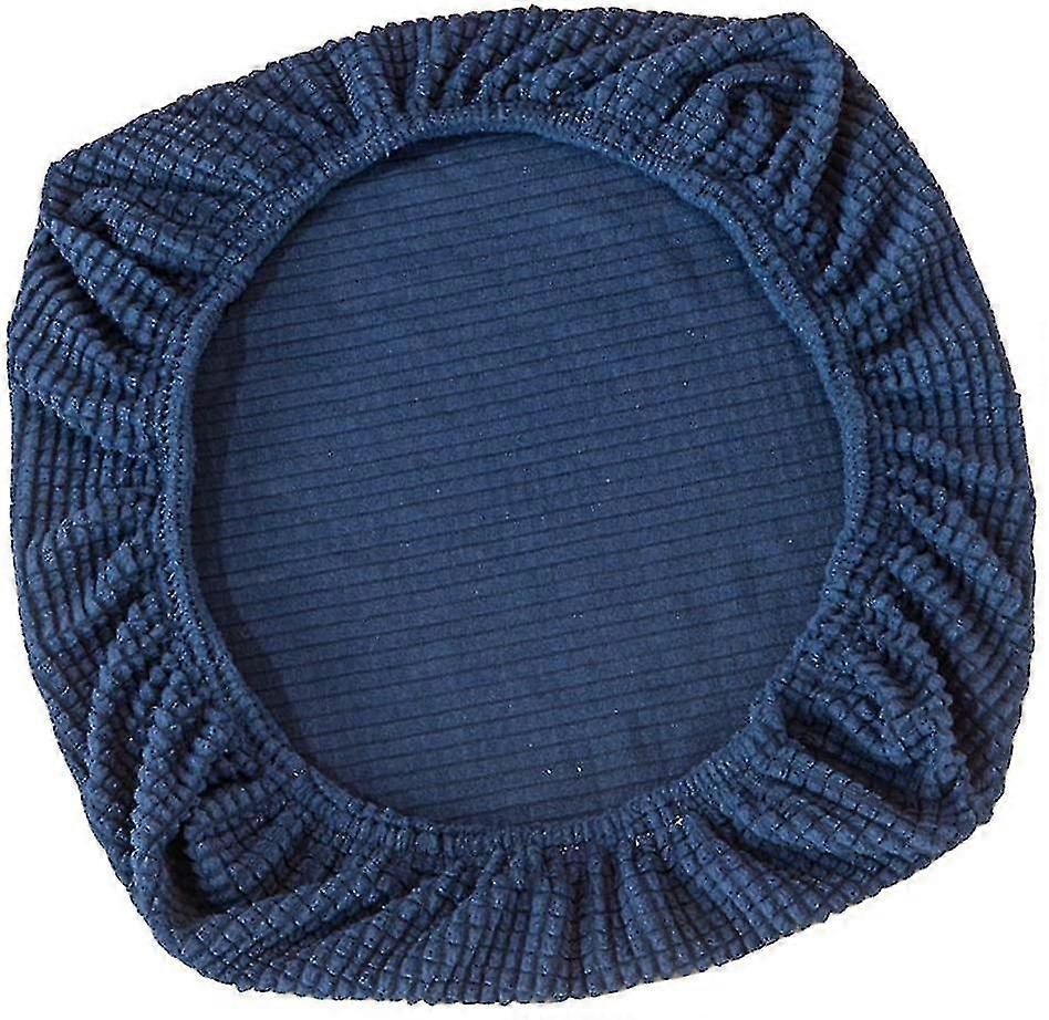 ストレッチカバー シートカバー オフィスチェア用 回転椅子 回転椅子 ダークブルー