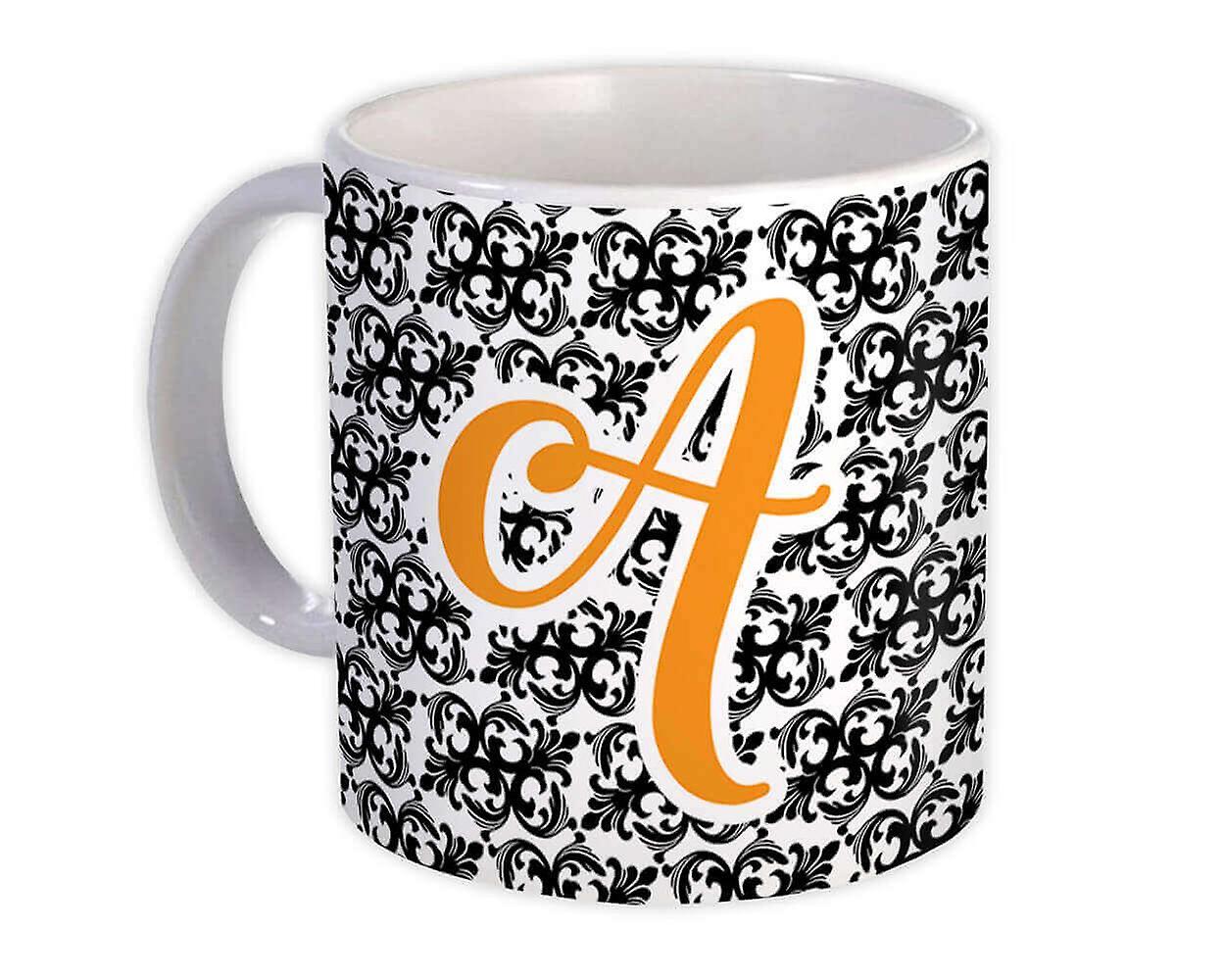 Hediye Kupa: Monogram Harf A Alfabesi