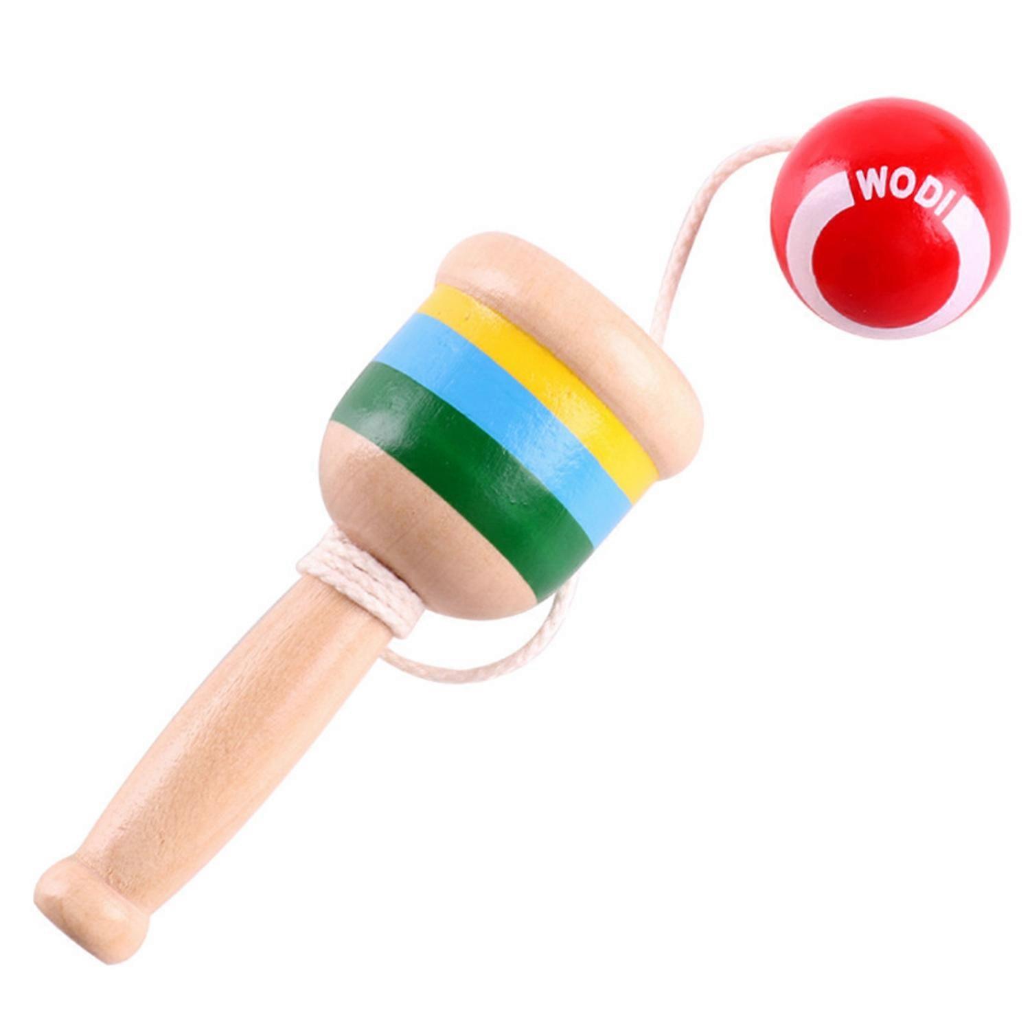 Wooden Ball Catch Game Set Kids Catch Toy Cup Hand-Eye Coordination Sports Toy Wood Cup Ball for