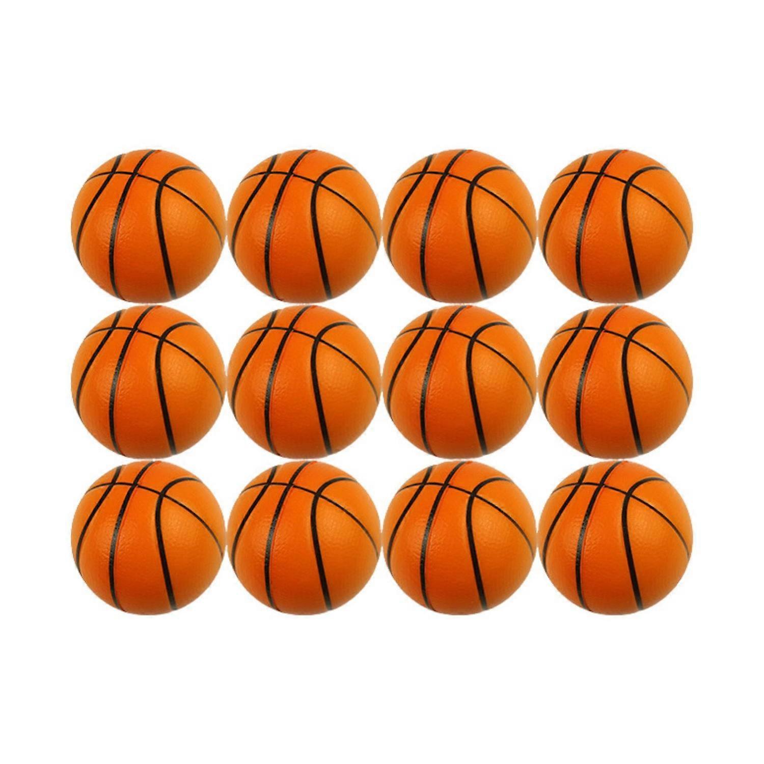 12Pcs Mini Ball Toy Anxiety Stress Relief Realistic Mini Squeeze Basketball Balls for Party Favor