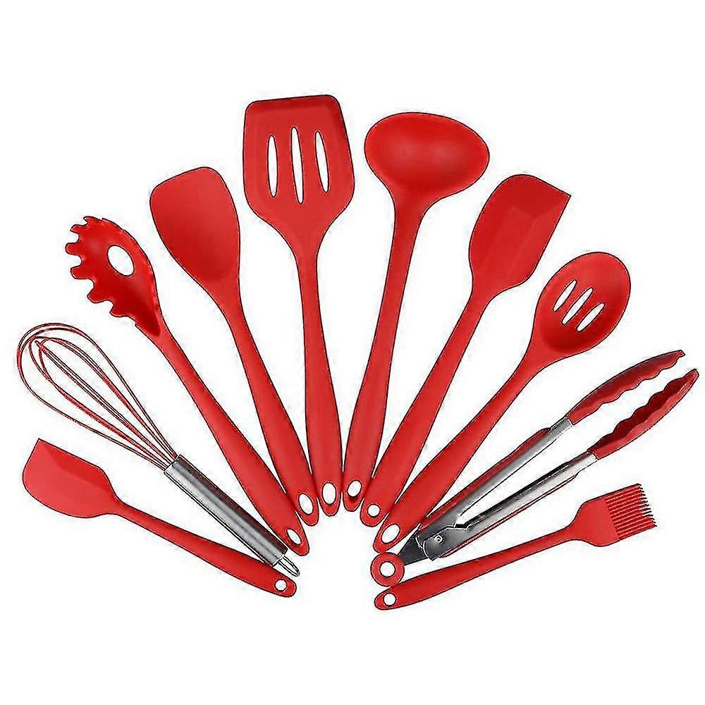 Silicone Kitchenware Set 10 Piece Non-stick Cookware Set