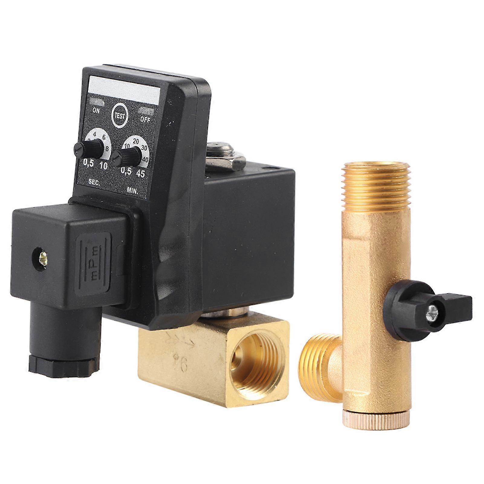 G1/2 Dn15 Automatic Electronic Timed Drain Valve For Air Compressor Condensate (ac230v)