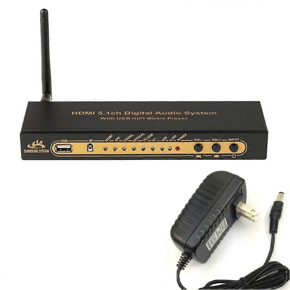 HD851BT DTS AC3 5.1 音频转换器解码器提取器 4K ARC SPDIF 同轴光分配器,带蓝牙-美国插头