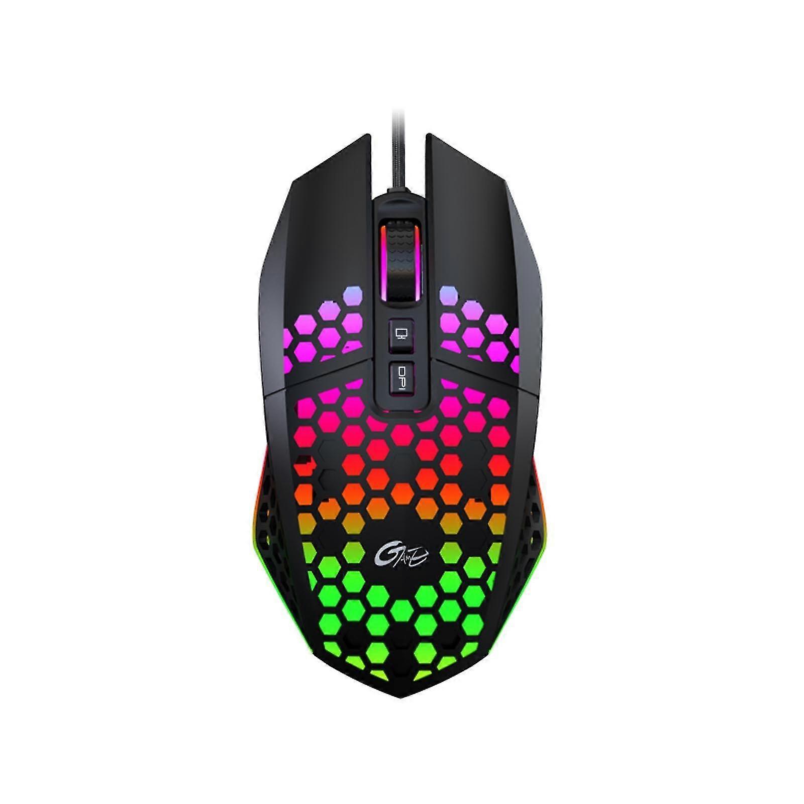 X801 Computer Mouse Wired Rgb Luminous Comfortable High-performancegaming Mouse