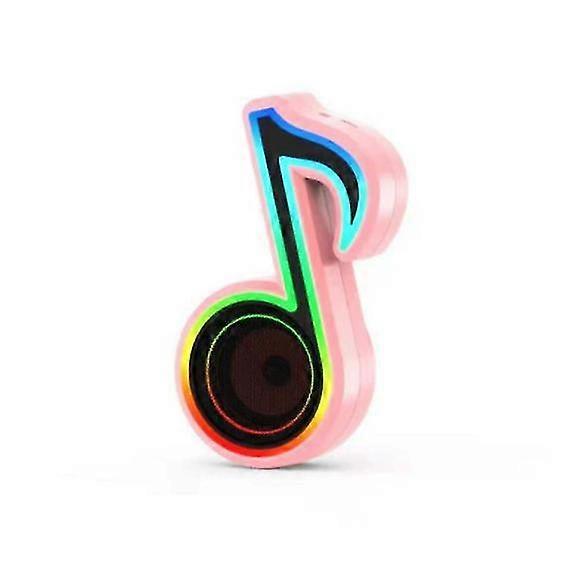 Bluetooth wireless speaker, LED light, stereo loudspeaker(Pink)