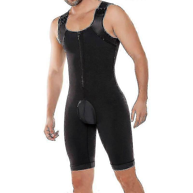 Men's Shapewear Bodysuit Full Body Shaper-c