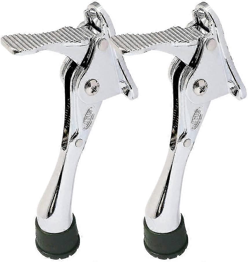 One-touch Semi-automatic Door Stop  Door Stopper With A Height-adjustable Rubber