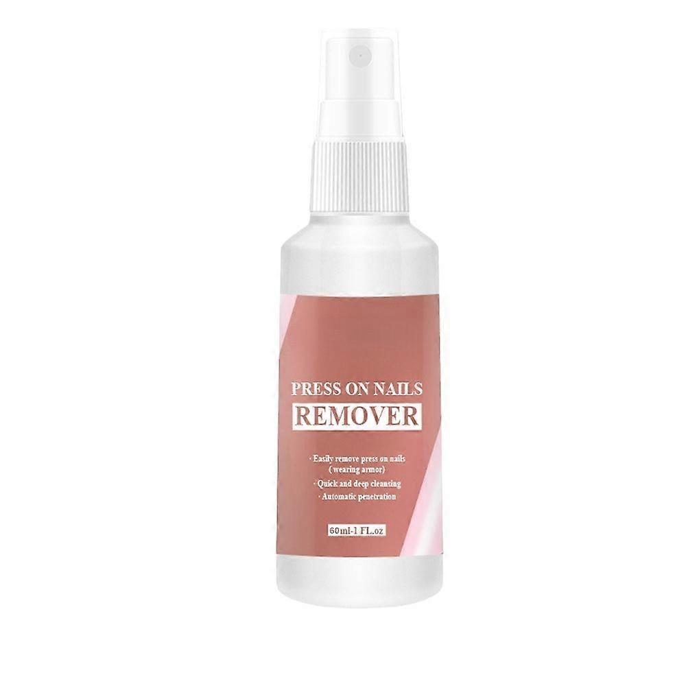 Nail Glue Remover, 60ML Nail Glue Remover for Press On Nails, Easy Remove Solid Nail Glue Gel On Fake Nail Tips, Not for Gel-base Glue or Gel Nail Pol