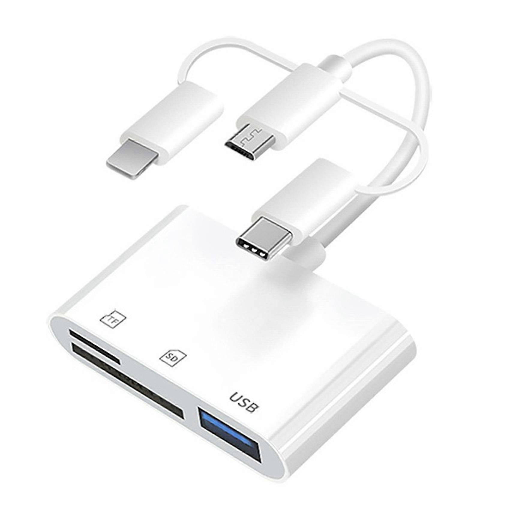 3 In 1 Card Reader Multi-function Docking Station Sd Card Memory Card Otg Extender Adapter For Phon