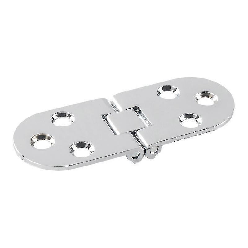 Flip Hinges Round Edge 180 Degree Flip Hinge Folding Flip Top Hinge For Folding Table Cabinet Wardrobe Doors Yacht(4pcs, Silver)