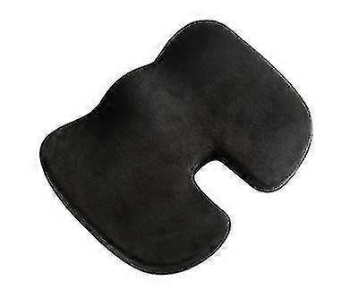 Memory Foam Seat Cushion With Removable Microfiberblack