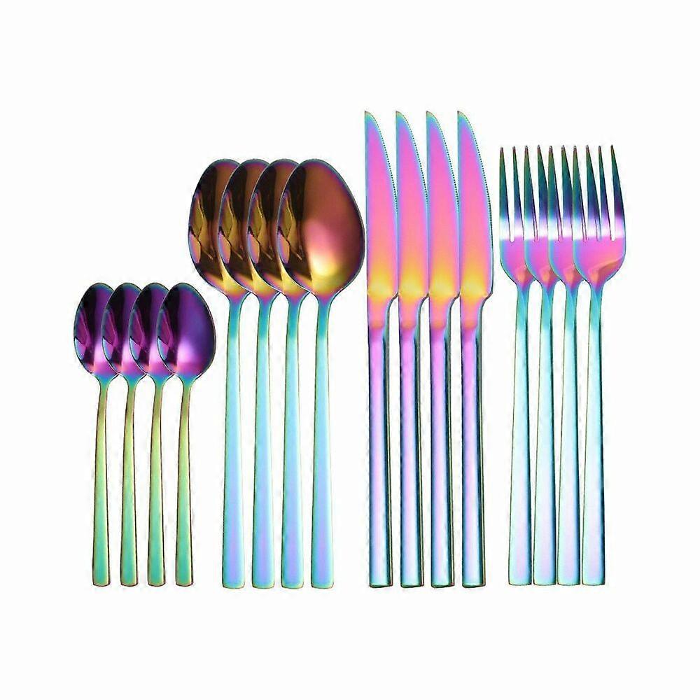 Stainless Steel Cutlery Set Kitchen Spoon Knife Fork Tableware Dinnerware Sets
