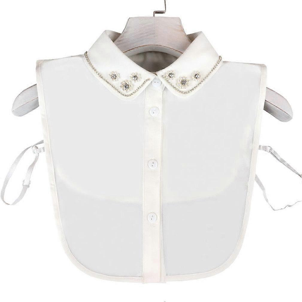 Faux collier Diamond Chain Detachable Blouse Rivet Frame Half Shirts