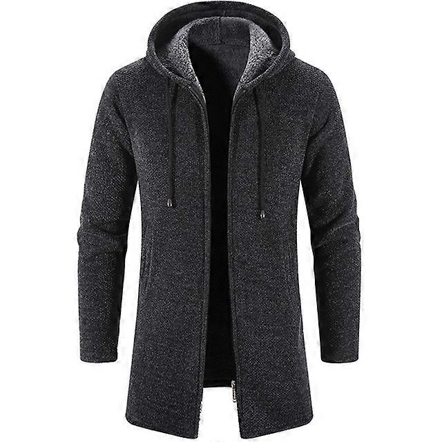 Men's Jacket 2023 NEW Solid Color Autumn and Winter Cashmere Men's Cardigan Chenille Outer Sweater Sweater Coat Windbreaker