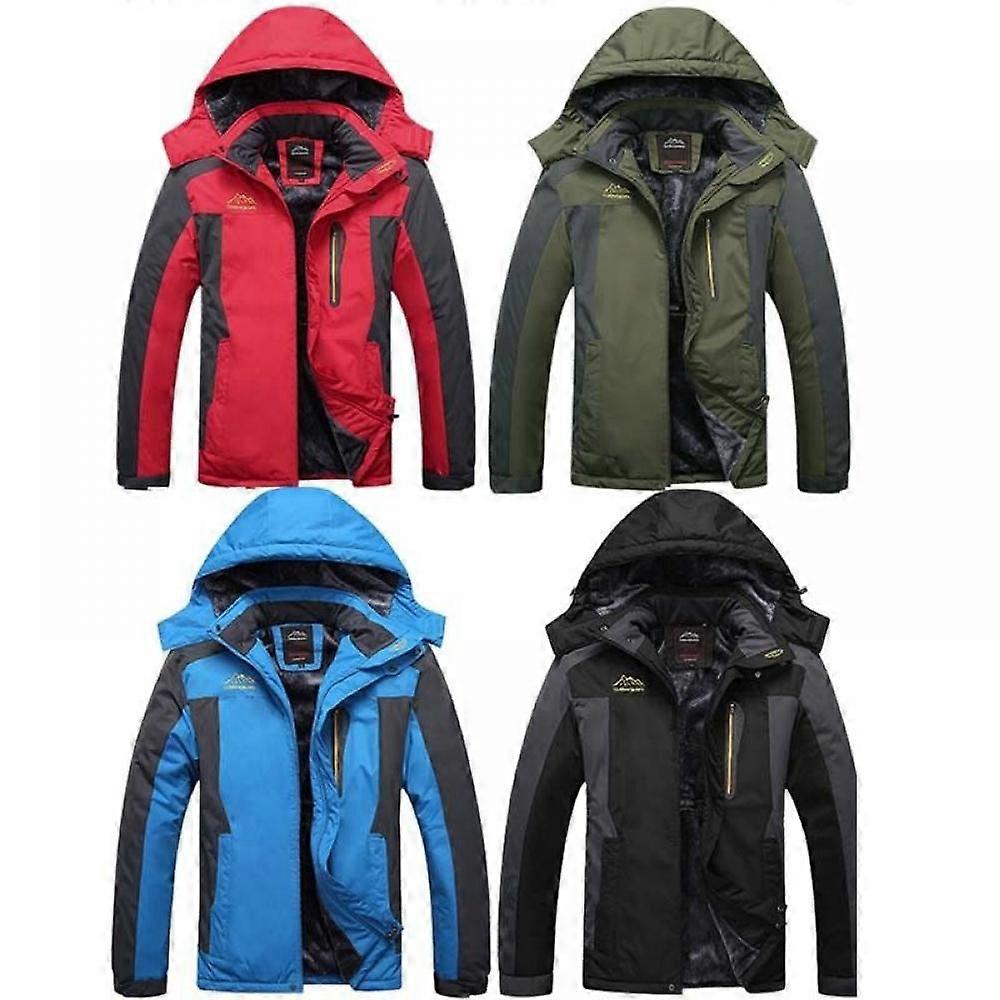 الرجال في فصل الشتاء في الهواء الطلق سترة للماء التزلج الثلج معطف الرياضة المشي لمسافات طويلة التسلق الدافئ