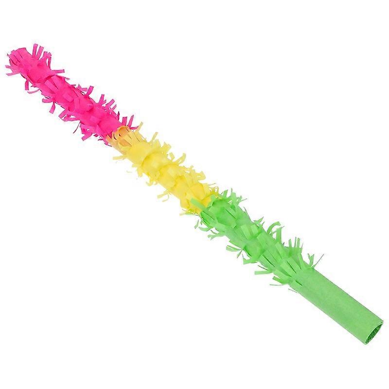 1pc Multi-Color Paper Fringe Pinata Sticks Party Game Supplies for Birthday