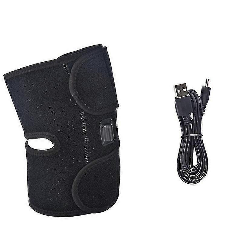 1パックUSB加熱膝ブレースラップ、関節炎の痛みを和らげるための膝加熱パッド、3温度制御サーマルTh付き電気ヒートニーサポート