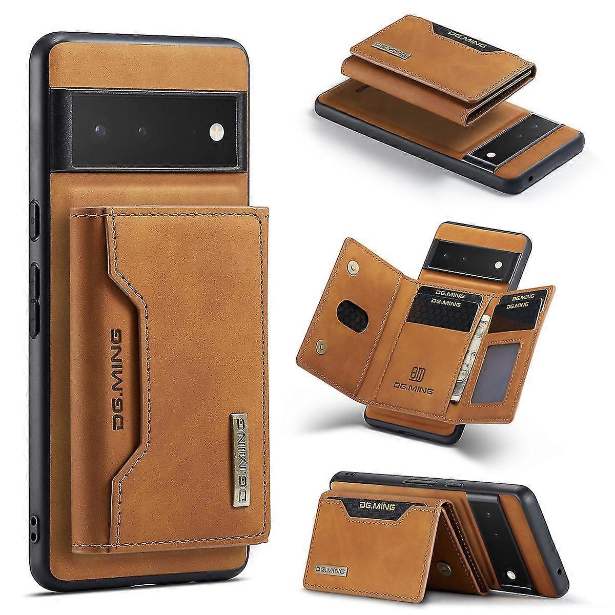 Detachable Card Pocket Wallet Case Compatible With Google Pixel 7 Pro/pixel 7, Pu Leather Protective Cover