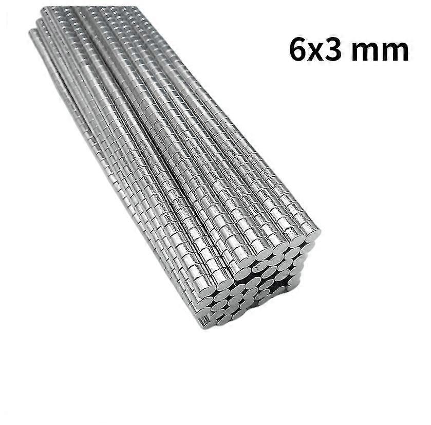 50~1000pcs 6x3 χιλ. δίσκος μαζικός μαγνήτης νεοδυμίου φύλλων 6mmx3mm μικρός στρογγυλός ισχυρός μαγνήτες 6x3mm μαγνήτες σπάνιων γαιών ισχυροί 6*3 χιλ. Tw