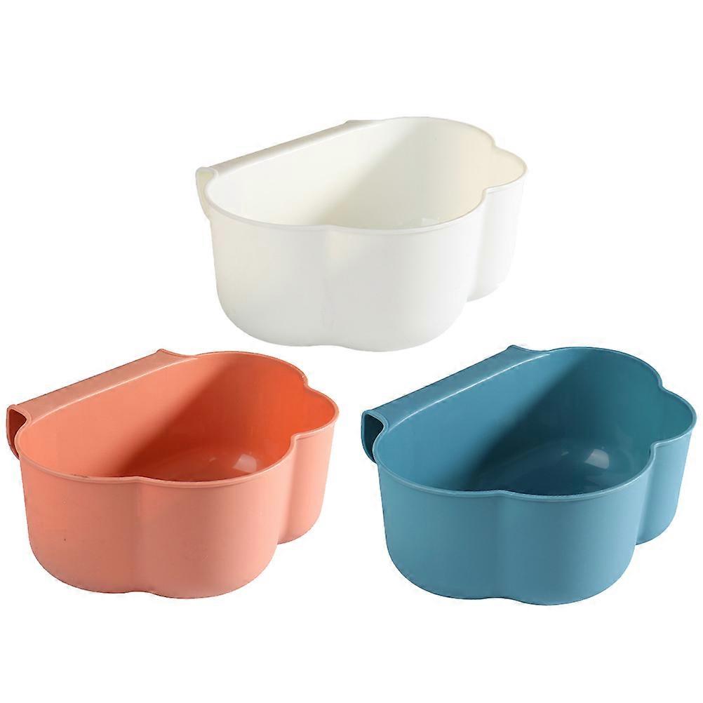 3pcs Hanging Trash Can Kitchen Cabinet Door Trash Holder Garbage Bin Garbage Container