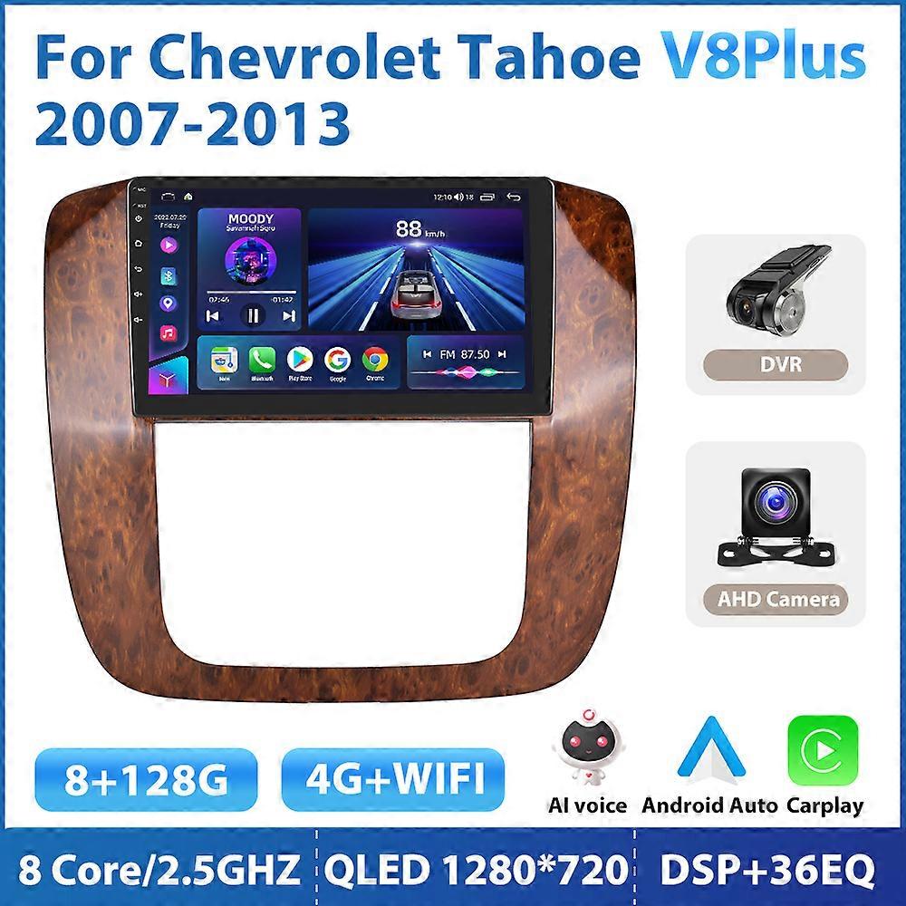 Pod 4G Carplay DSP RDS 2DIN Android Radio Mobil Multimedia Video Player Navegação GPS para Chevrolet Tahoe / Suburban 2007-2013