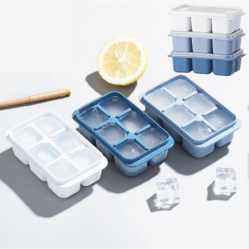 3Color Big Grid Food Grade PP Resin Ice Cube Mold Ice Cube Maker Flexible PP Resin Ice Cube Tray Kitchen Gadgets Accessories