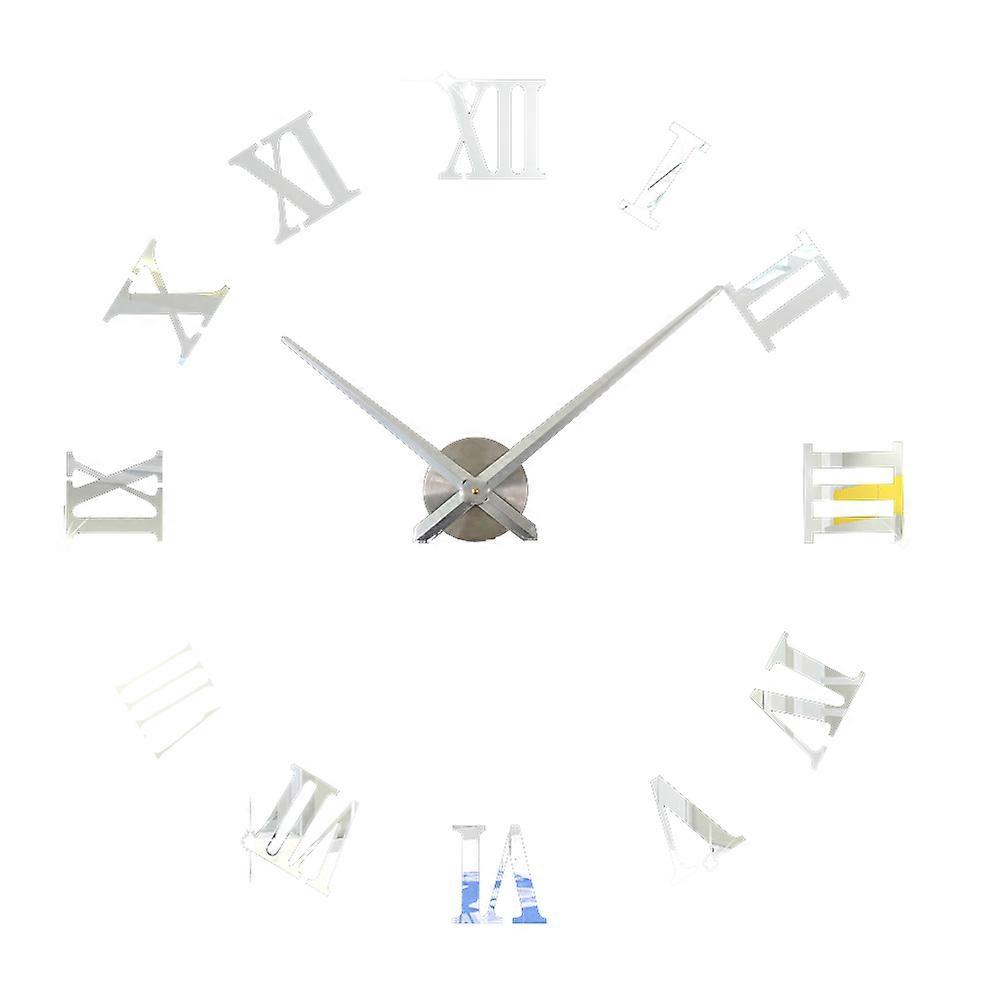 Big DIY Wall Clock Modern Design Large Clocks Personality Acrylic Mirror Wall Clock Home Decor
