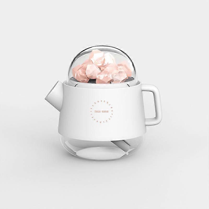 Teapot Humidifier Himalayas Crystal Salt Stone Aromatherapy Humidifiers Diffusers Wireless Rechargeable Essential Oils Diffuser