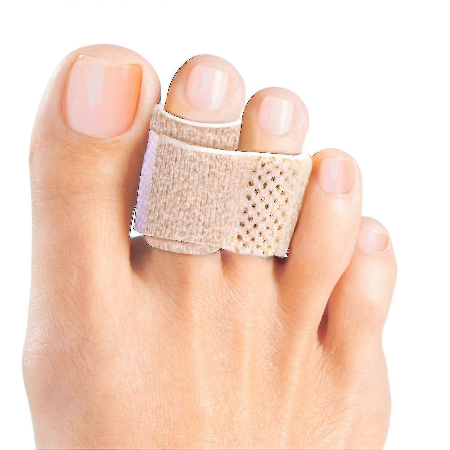 [10x] Toe Bandages, Broken Toe Splints, Padded To Correct Hammertoes, Broken Toes