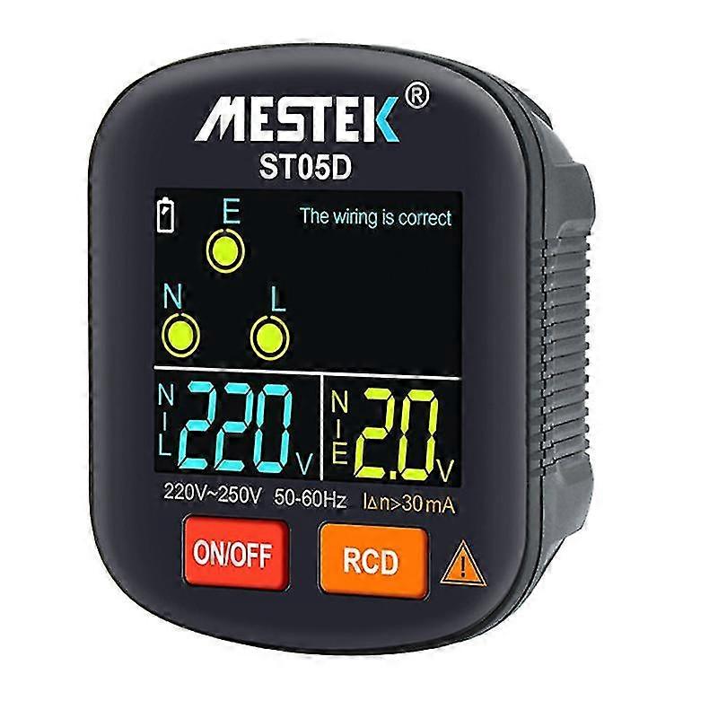 St05 Outlet Er Rcd Gfci Ncv Outlet Er Ground Line 30ma Socket Detector Eu Plug