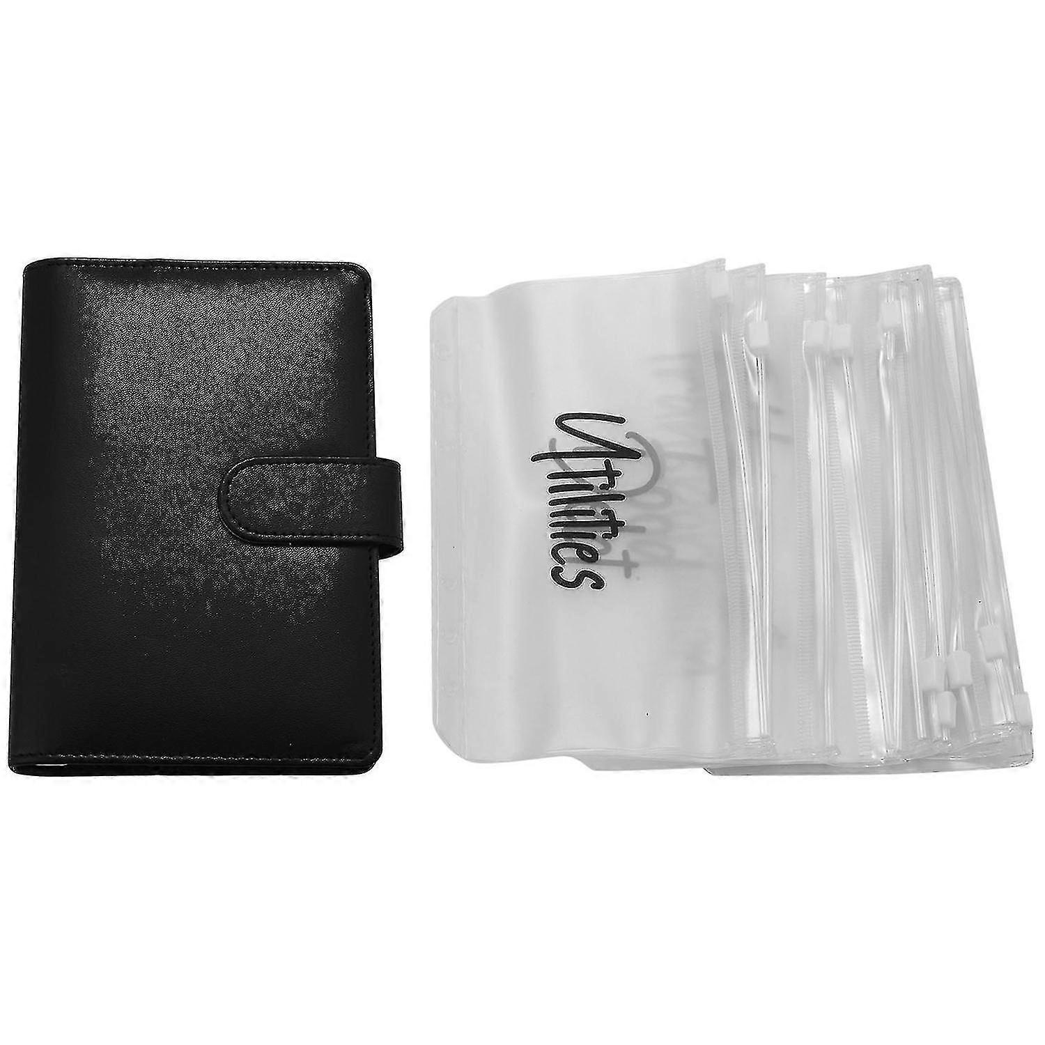 A6 Pu Personal Binder With 12 Binder Pockets Binder Zipper Folde