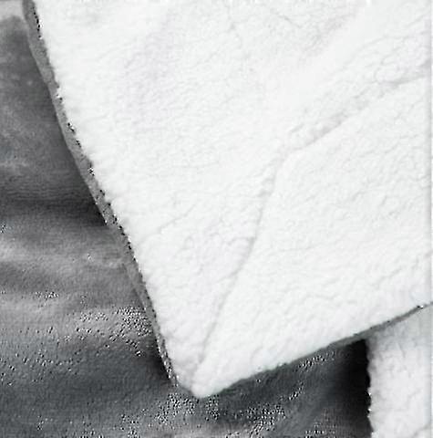 Ull teppe dobbeltsidig seng teppe mikrofiber fluffy teppe for seng eller sofa