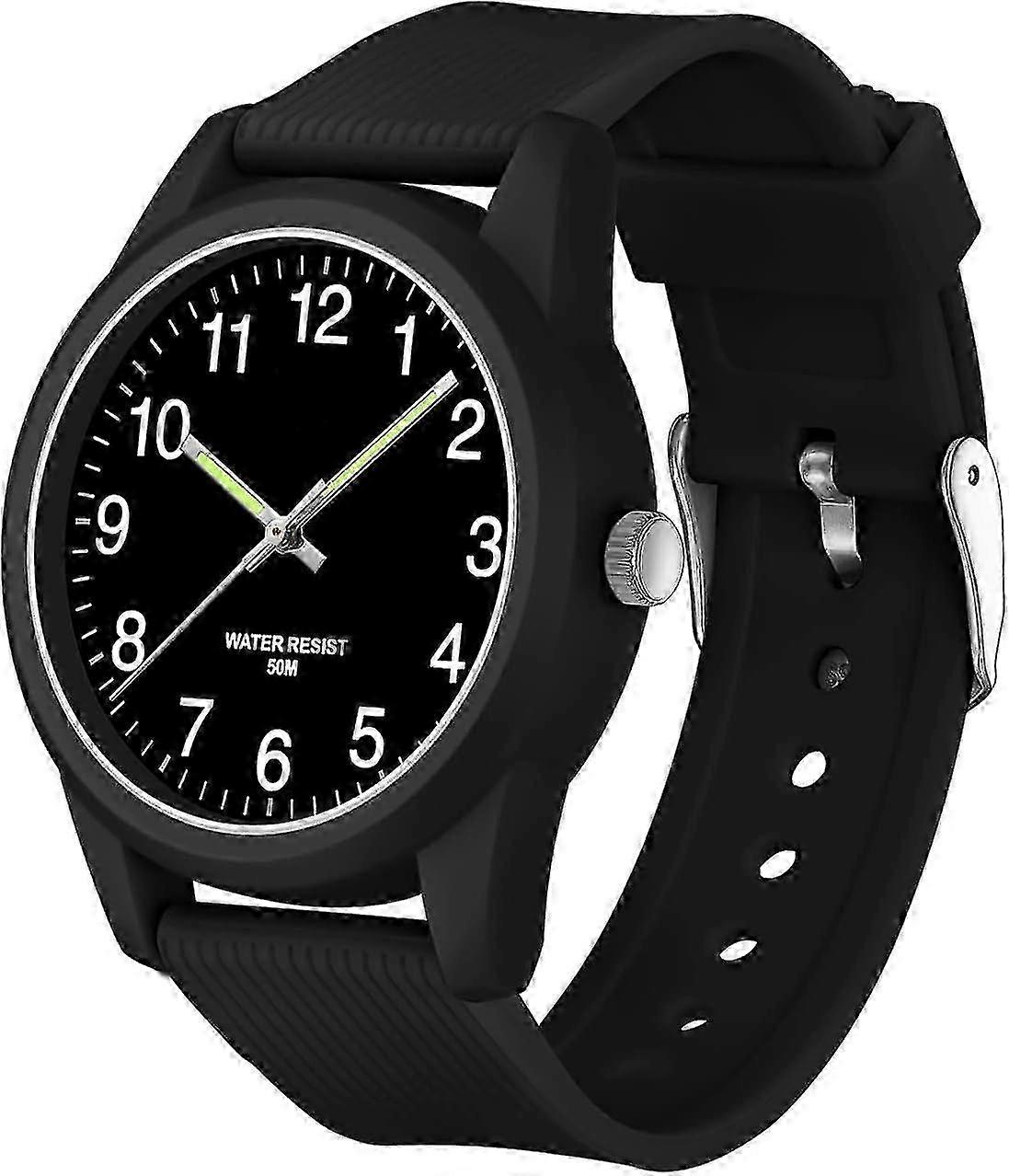 שעונים אנלוגיים לילדים לבנות בנים שעוני ילדים עם פס רך זמן למידה 50 דקות עמיד למים לילדים שעון קל לקריאה לגילאי 3 מתנה לילדים