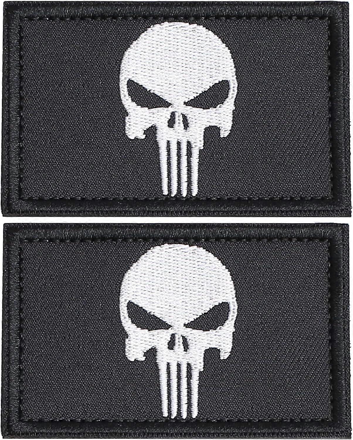 2st Punisher Patch Armband - Zwart