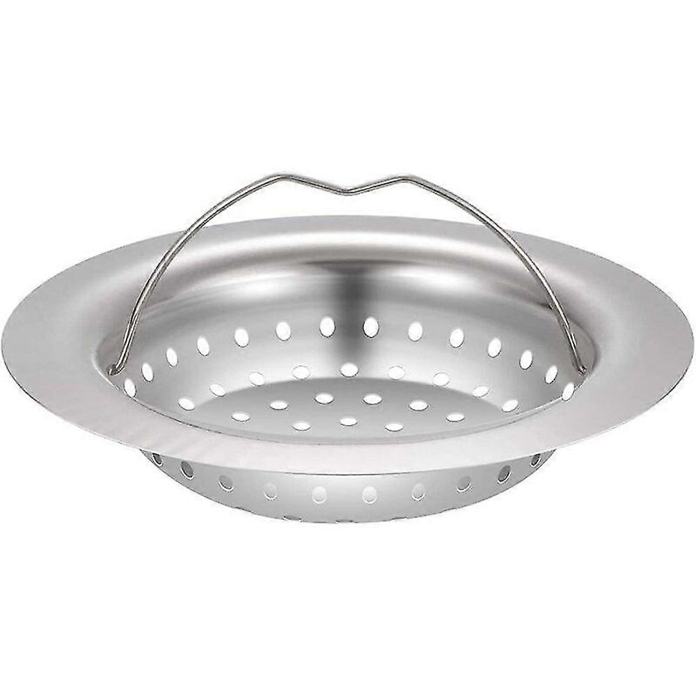 Vask i rustfritt stål, oppvasksil, vask sil, bærbar sil, innvendig diameter 7.5cm