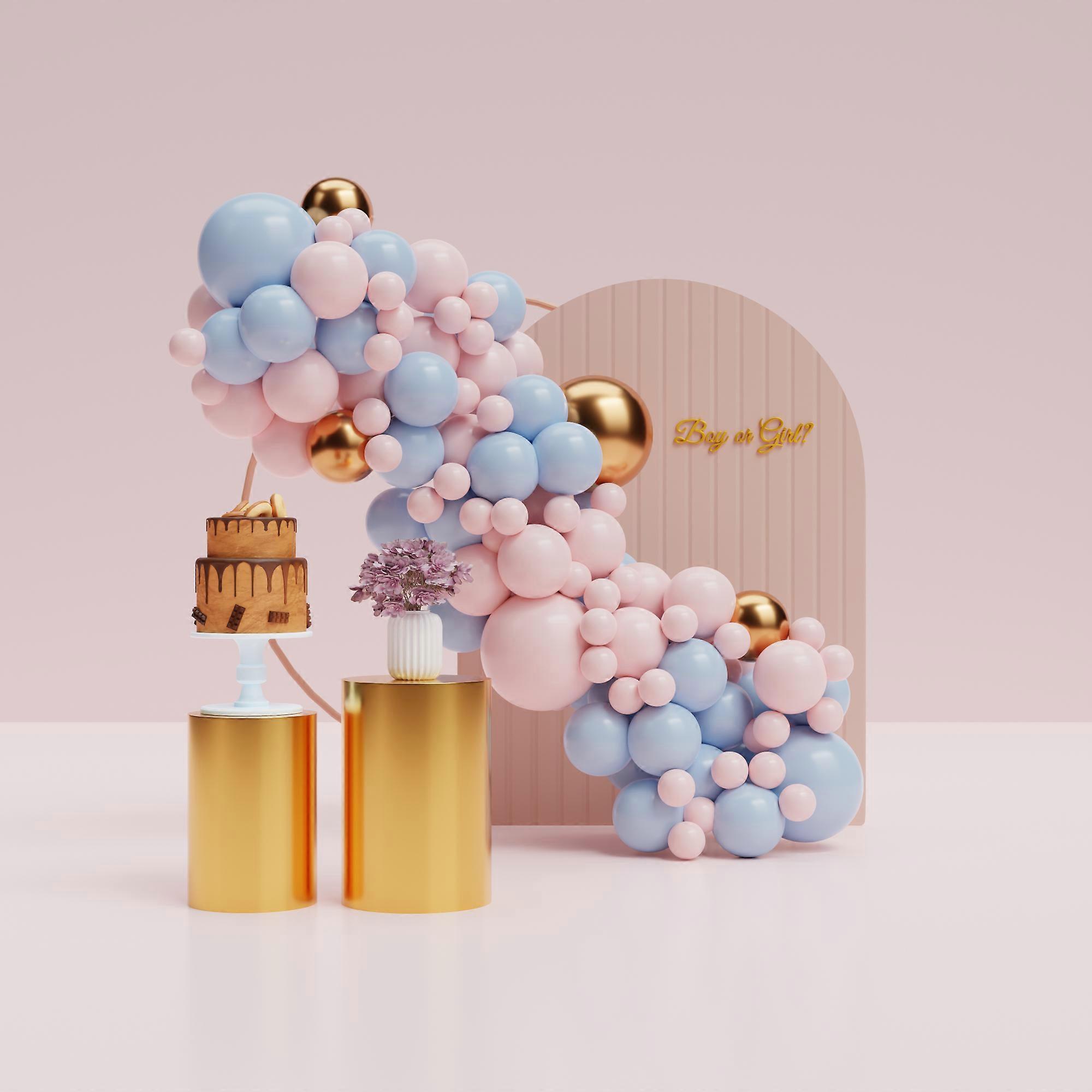 Ballonbogen (rosa-blau)