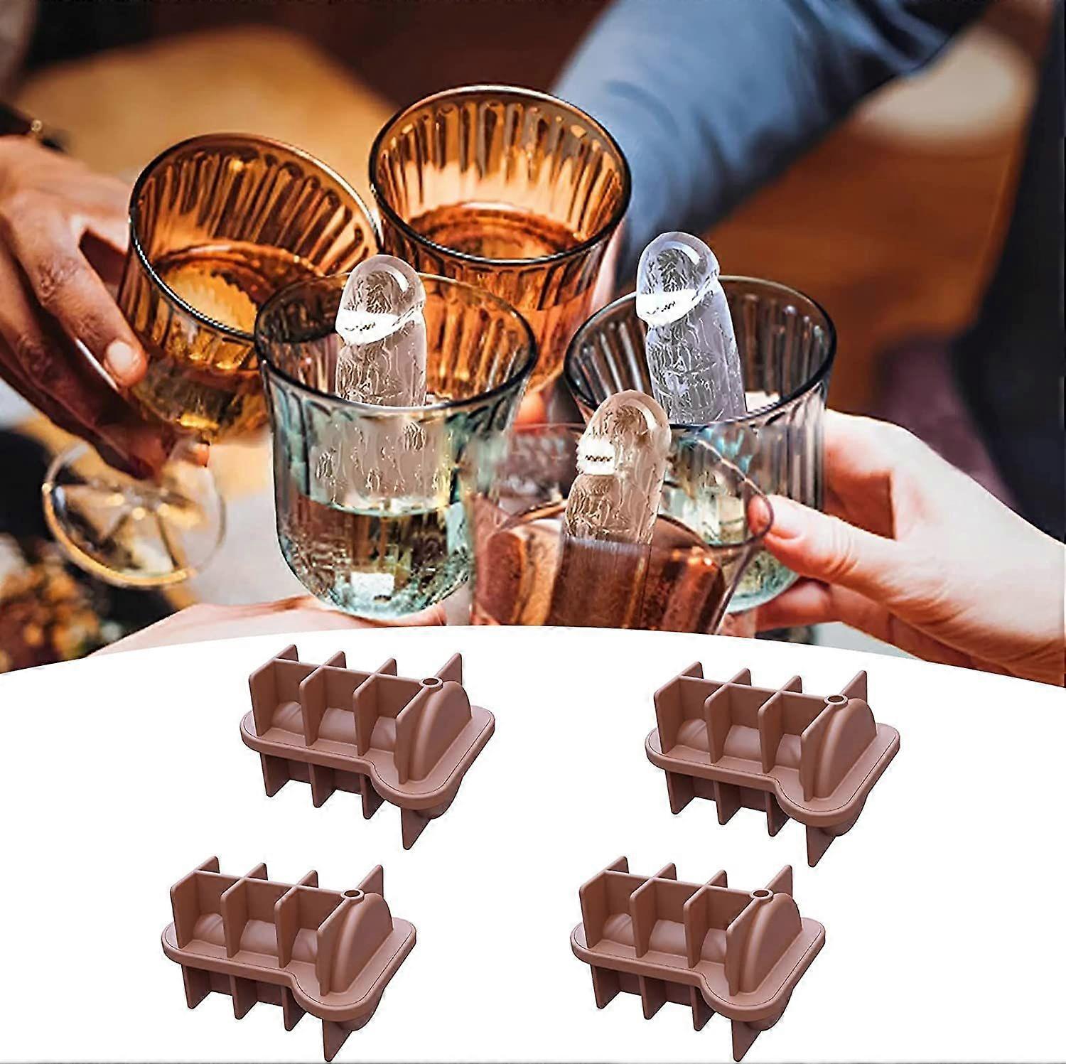 Vuxen Prank Ice Cube Mold, Silikon Ice Cube Mold, Nyhet Party Ice Cubes Maker för whiskycocktail