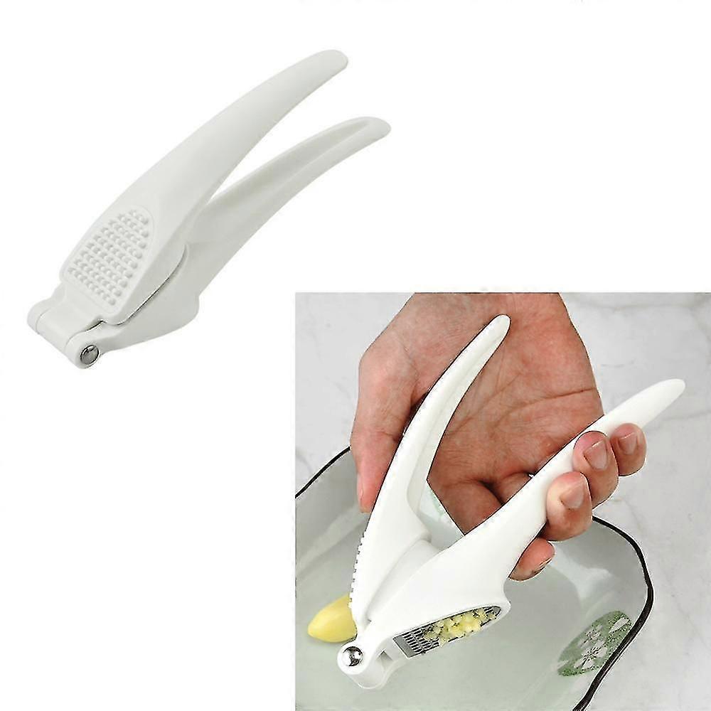 Kitchen Garlic Press, White, 18.5*4.5cm garlic chopper