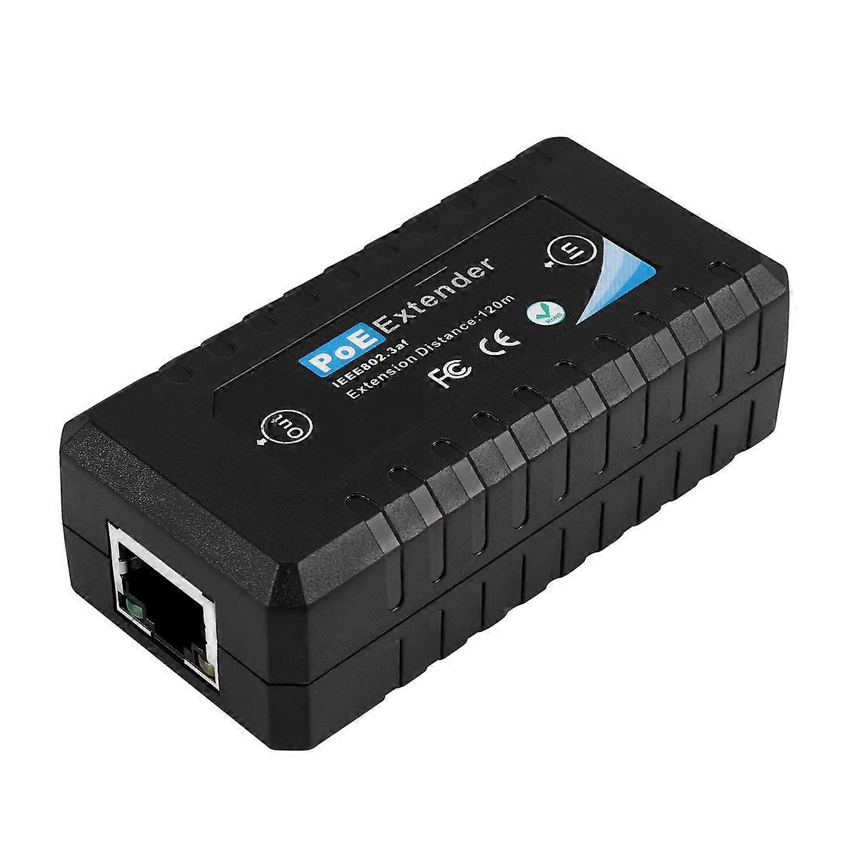 1 Port POE Extender 10/100Mbps with IEEE 802.3Af Standard Input / Output for IP Camera Transmission