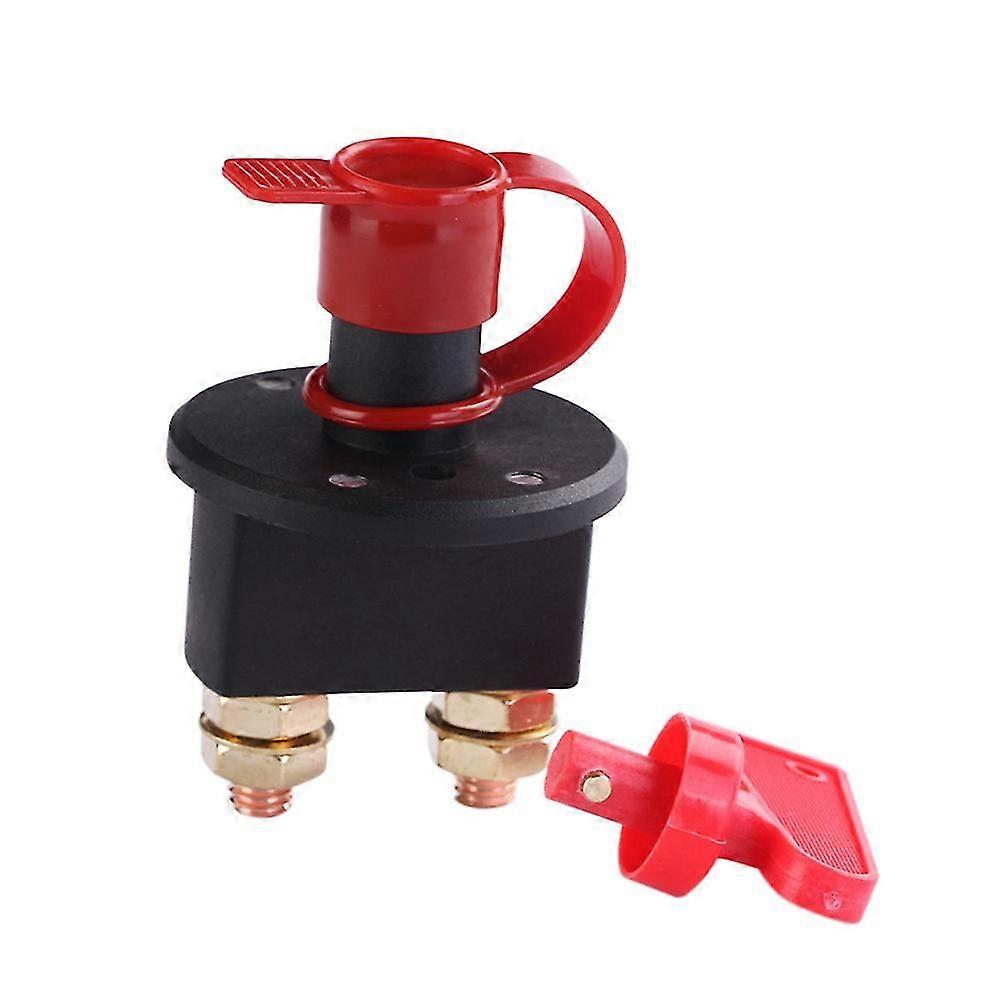 12V-24V car power main switch button type anti-leakage double column power switch battery battery switch