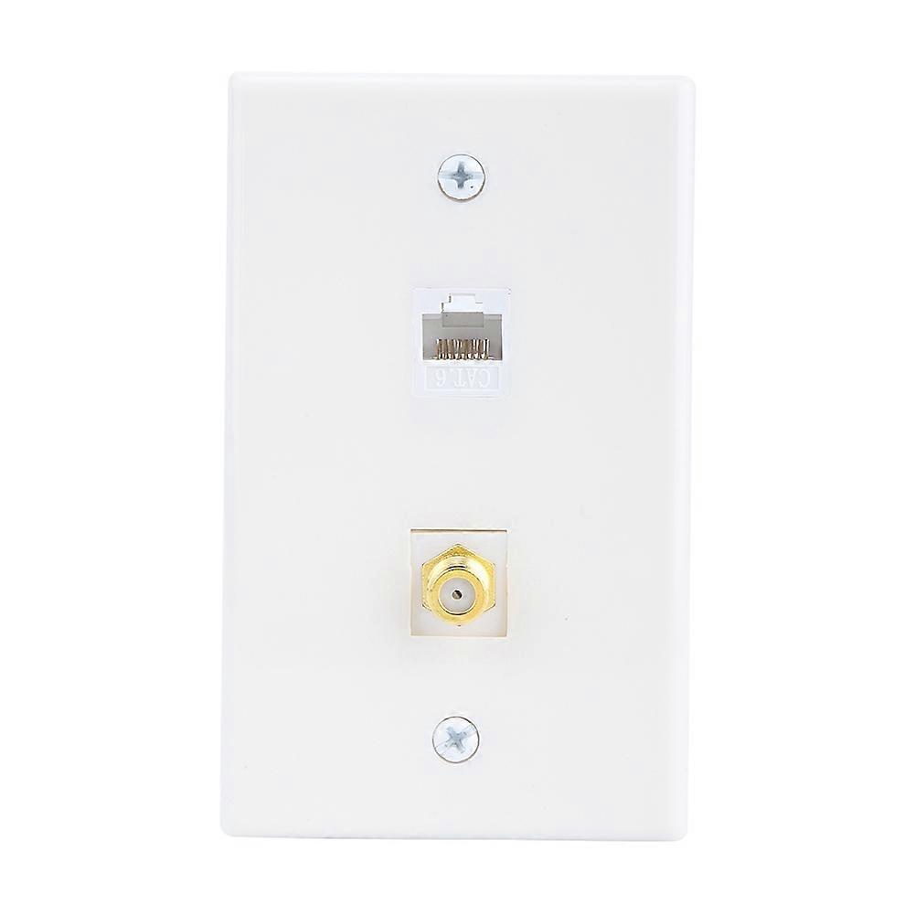 Cat3 Double End Docking Network Module Straight Type TV Port Wall Plate Panel