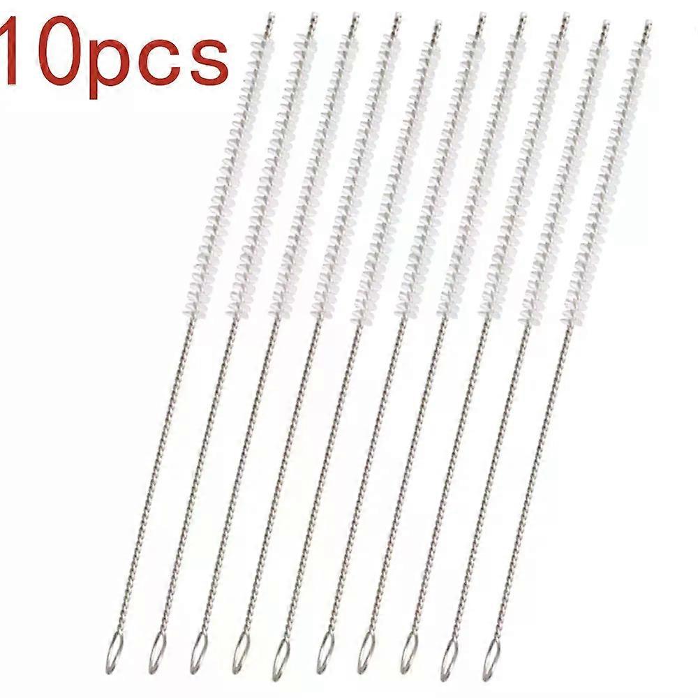 10pcs Nylon Brushes Stainless Steel Cleaner Nylon Cleaning Brushes Set for Tobacco Pipe For Cleaning ToolsL 170mm OD 2mm