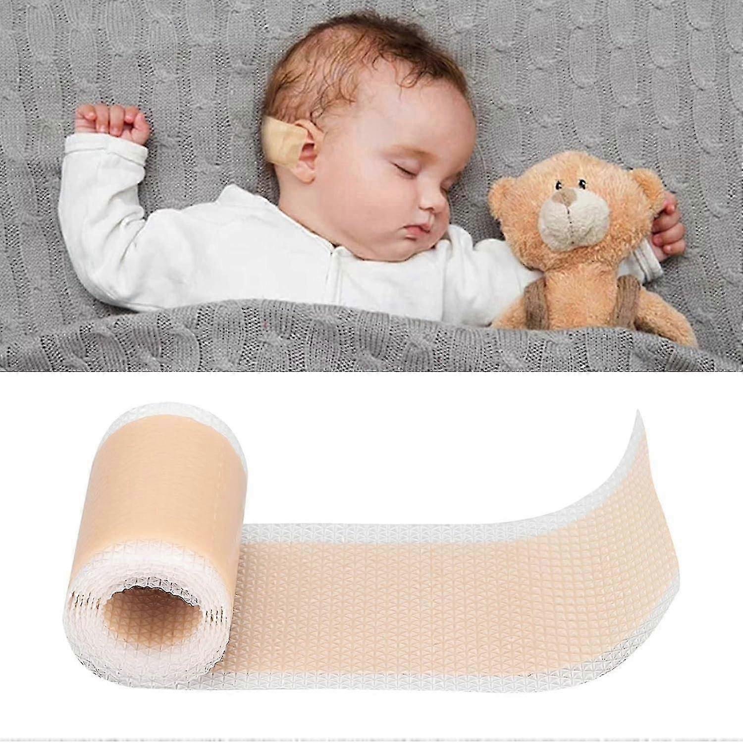 Bande de correcteurs d’oreille en silicone respirant doux pour bébé, patch de correction de valgus du pavillon de l’oreille de bébé pour enfant Ruban de correction d’oreille de bébé infantile