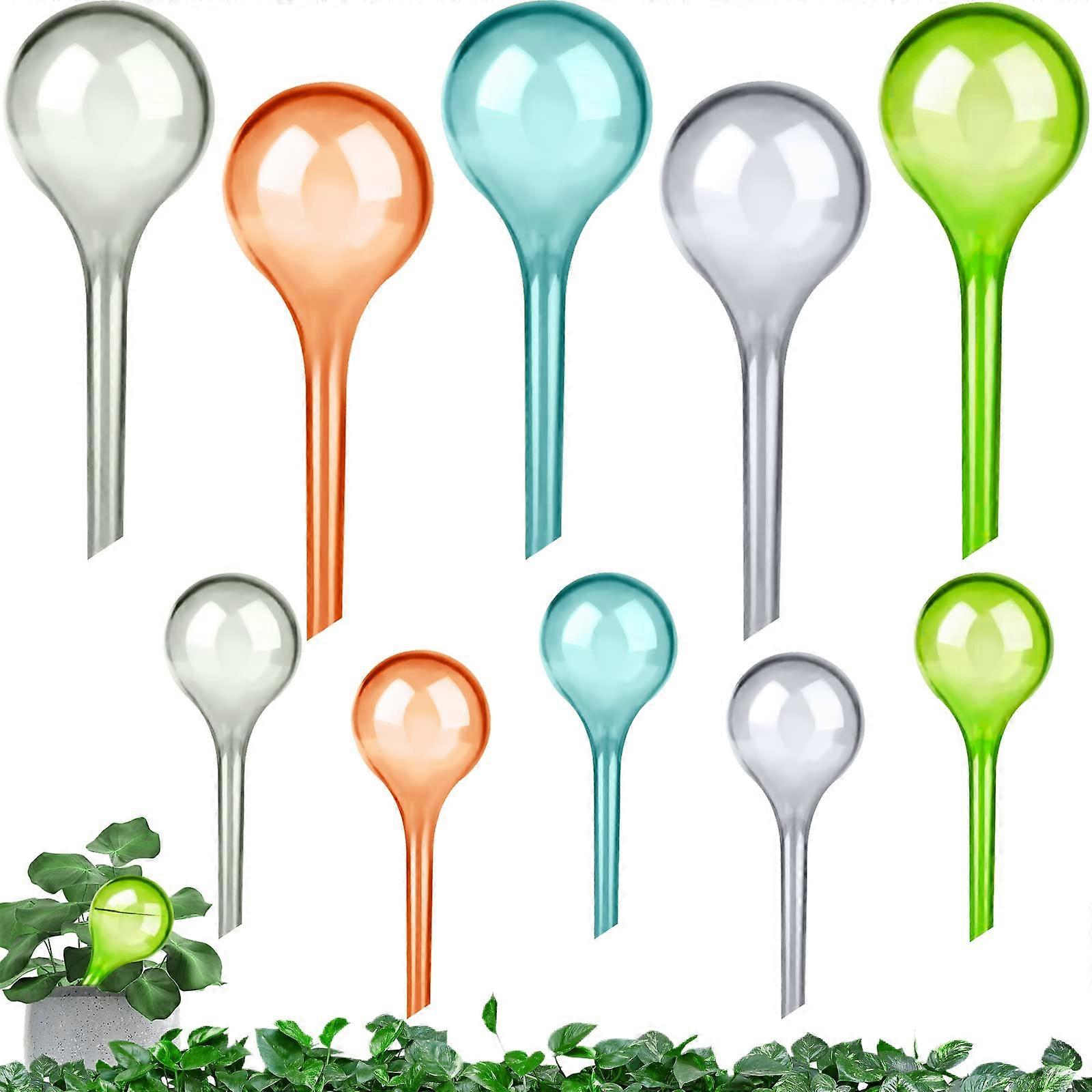 10-Pack Automatic Sprinklers for Plants - 10.5" and 5" Dual Size Watering System for Garden and Lawn