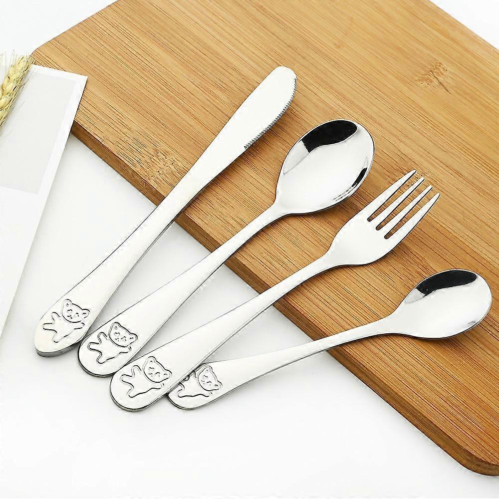 Piccolo dessert in acciaio inossidabile set di posate cucchiaino cucchiai forchetta set cucchiaino torta dessert coltello stoviglie posate