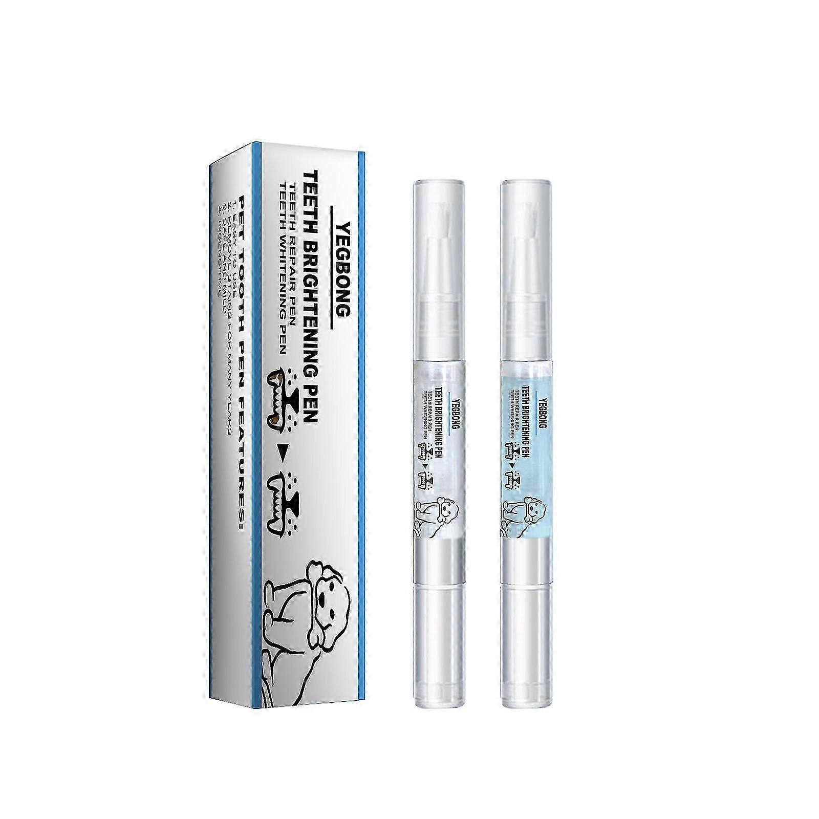 2x Pet Tooth Pen for Dogs and Cats for CalculusCleaning Travel-Friendly